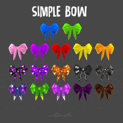 🎀 Simple Bow 🎀 (VRChat Avatar Accessory)