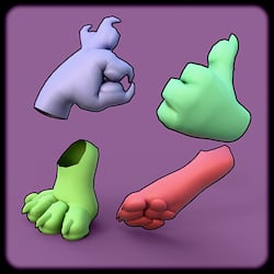 Paw Set (With DEF Rig)