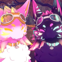 Neon and Rosy Maple Moth Novabeast Texture