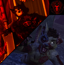 Male Winterpaw Canine - Hellhound / Zombie Dog Textures