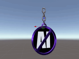 ANTI AI Charm // Attach anywhere!
