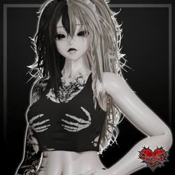 Loose Graphic Tank Top [ VRCHAT ASSET ]