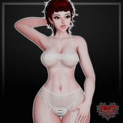 See Thru Mesh Lingerie Set [ VRCHAT ASSET ]