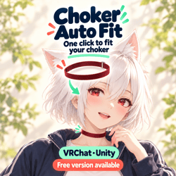 Choker Auto Fit — Fit a choker or collar to your avatar's neck in one click [VRChat / Unity]