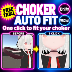 Choker Auto Fit — Fit a choker or collar to your avatar's neck in one click [VRChat / Unity]