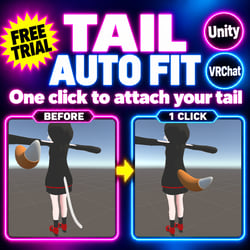 Tail Auto Fit — Attach a tail to your avatar's hips in one click [VRChat / Unity]