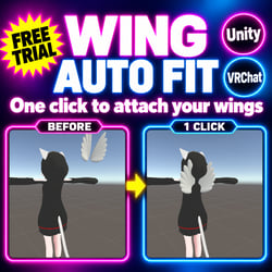 Wing Auto Fit — Attach wings to your avatar's back in one click [VRChat / Unity]