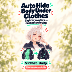 Auto Hide Body Under Clothes — Remove the hidden body polygons under your avatar's clothes [VRChat / Unity / AAO]