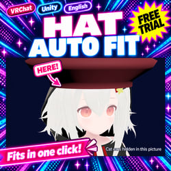 Hat Auto Fit — Fit a hat to your avatar's head in one click [VRChat / Unity] (Free trial available)
