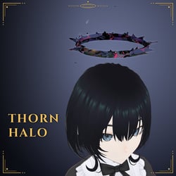 Thorn Halo - Swaying, Grabbable Head Accessory with Sparkles | Modular Avatar, PhysBone, 5 Colours