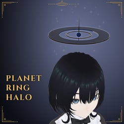 Saturn Ring Halo - Spinning, Swaying, Grabbable Head Accessory with Dust Particles | Modular Avatar, PhysBone