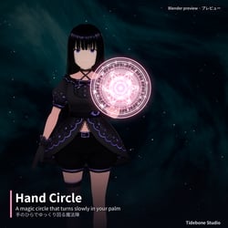 Healer's Hand Circle Lite [VRChat · VRCFury Prefab · 3 colours] FREE | Tidebone Studio
