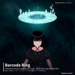 Barcode Halo Lite [VRChat · VRCFury Prefab Included] – free | Tidebone Studio