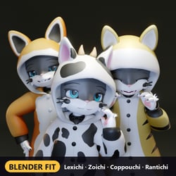Nanachi Kigurumi Onesie Pajamas, 3 Designs (VRChat)