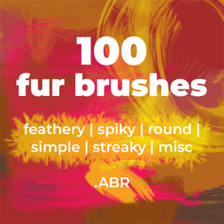100 Fur Brushes for Photoshop