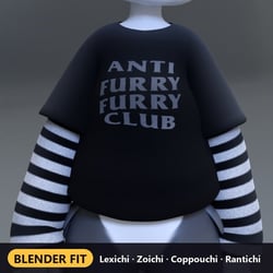 VRChat Nanachi E-Boy Layered Shirt (Lexichi, Zoichi, Coppouchi, Rantichi)