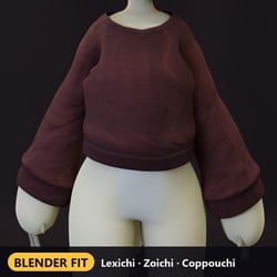 VRChat Nanachi Sweatshirt (Lexichi, Zoichi, Coppouchi)