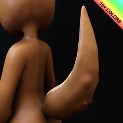 Sleek Furry Tail for VRChat Avatars