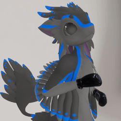 Latex/Canvas "Safety“ Mitts for Da'vali