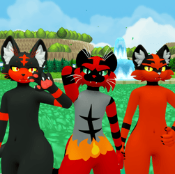 Fire Cat Family Mayu Textures (Oyama Ears + Tora Tail)