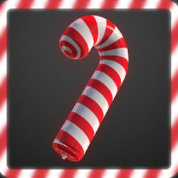 Inflatable Candy Cane - 3D VRChat Asset