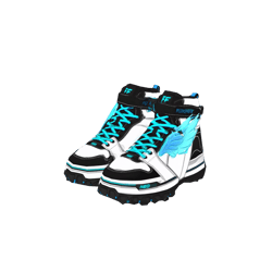 ใ3D PropใNeon Winged Sneakers