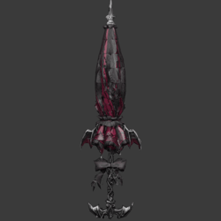 [VRChat Prop] Vampire Lace Parasol / 吸血鬼のゴシックレースパラソル