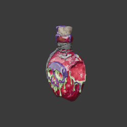 [VRChat Prop] Witch's Dripping Poison Apple Bottle / 魔女のドリップ毒林檎ボトル