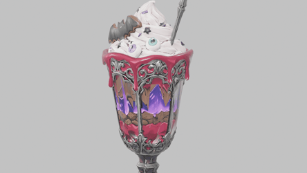 [VRChat Prop] Bloody Masquerade Parfait / 血塗られたマスカレードパフェ