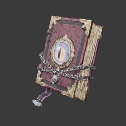 [VRChat Prop] Cursed Eye Grimoire / 【VRChat向け小物】封印された呪いのグリモワール