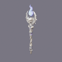 [VRChat Prop] Necromancer's Bone Rod / 【VRChat向け小物】死霊呼びのゴシックロッド