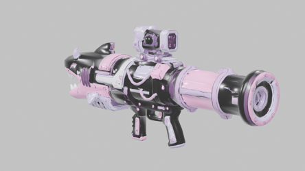 [VRChat Weapon] Pastel Shark Launcher / シャークランチャー