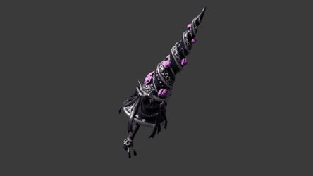 [VRChat Weapon] Gothic Rose Lance / 薔薇と骨の貴族ランス