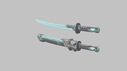 [VRChat Weapon] Holo Edge Cyber Katana / ホログラム・サイバーカタナ