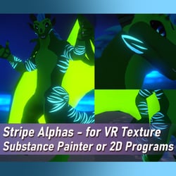 Stripe Alphas - for VR Texture Substance Painter or 2D Programs
