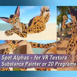 Spot Alphas - for VR Texture Substance Painter or 2D Programs