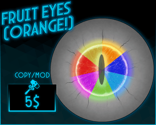 Fruit eyes (orange!) [NOW FOR FLUFFGAN!]