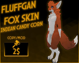 Fluffgan fox skin Indian Candy Corn