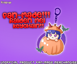 Raiden Mei pumpkin Keychain