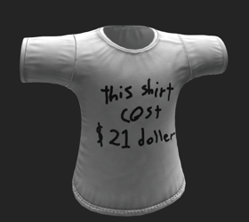 This shirt cost $21 dollers (for the Mayu)