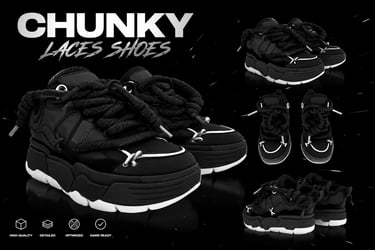 Chunky laces shoes