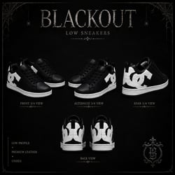 Blackout shoes sneaker