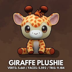 GIRAFFE PLUSHIE - VRC PLUSHIES | WOLVES STUDIO