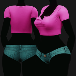 EGIRL Summer Streetwear Jeans Micro Shorts + Crop Top | WOLVES STUDIO