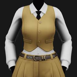 Women's Suit Vest + Shirt with Tie - Mafia Style Pack 01 | WOLVES STUDIO