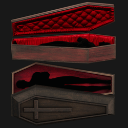 Coffins Pack - Halloween Props | WOLVES STUDIO