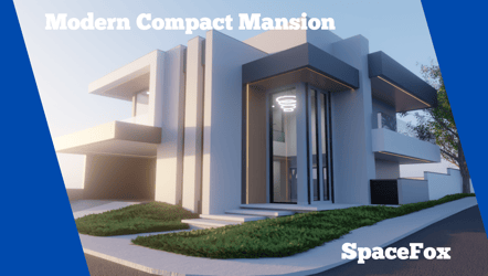 Modern Compact Mansion in Gated Community – Minimalist Elegance with Natural Light