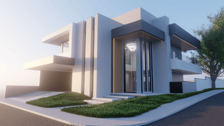 Modern Compact Mansion in Gated Community – Minimalist Elegance with Natural Light