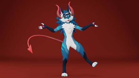 Universal Demon Horns & Tail Pack โ VRChat Avatar Accessory