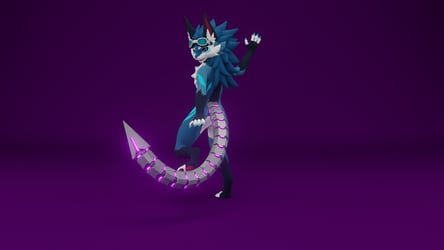 Cyberpunk Robotic Tail 2.0 | Universal VRChat Accessory